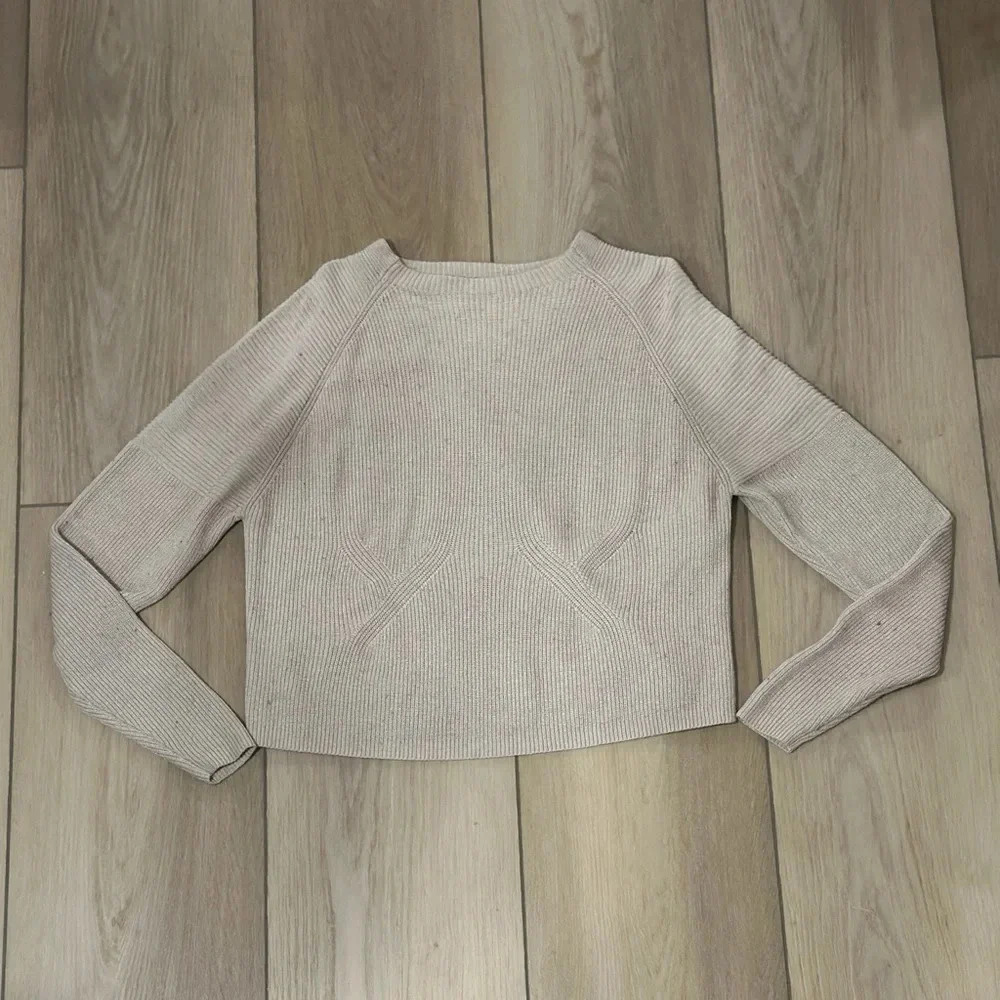 Mango MNG Casual Knit Long Sleeve Sweater in Neutral Women’s Small